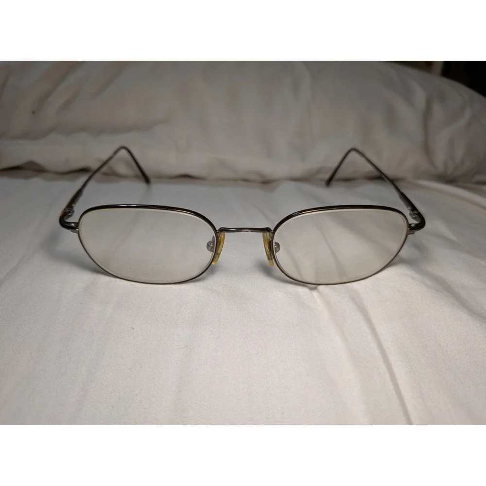 Safilo Team Italy 4014 E95  Brown Metal Thin Eyeglasses Frames